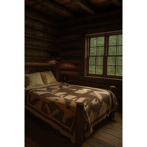 Hilados Y Tejidos Pucara Peruvian Wool Alpaca & Wool Blanket Throw 64x80”